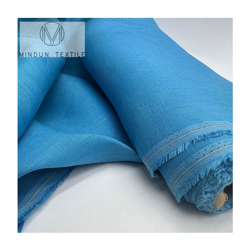 Plain Dyed 100% Pure Linen Fabric For Women And Men Shirts In Stock 100% Linen For Summer And Spring Clothes