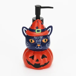 Custom Resin Halloween Holiday Bathroom Countertops Lotion Dispenser Hand Soap Dispenser Black Kitty Resin Hand Lotion Dispenser
