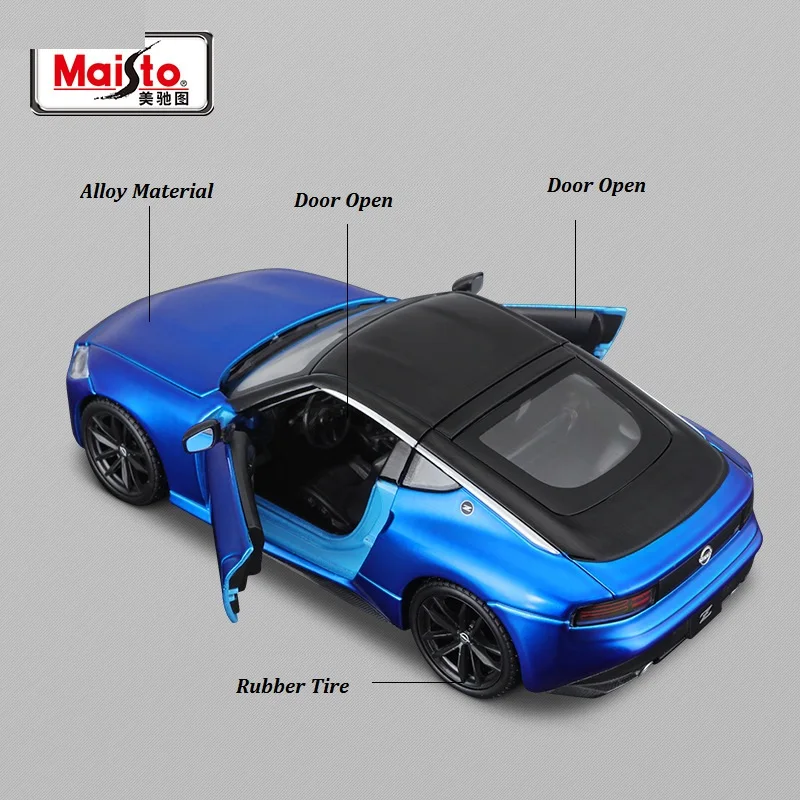 Mastio 1:24 2023 Nissan Z License Products Car Simulated Alloy Car Model Collection Display Gft Toy Wholesale