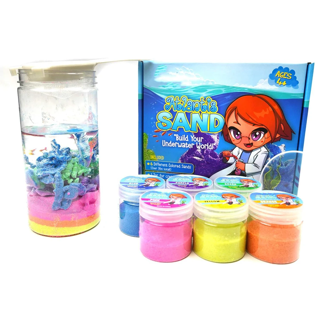 Atlantis Sand Magic Sand Box Set Magic Safe Non-toxic DIY Creative Toy Play Sand Set