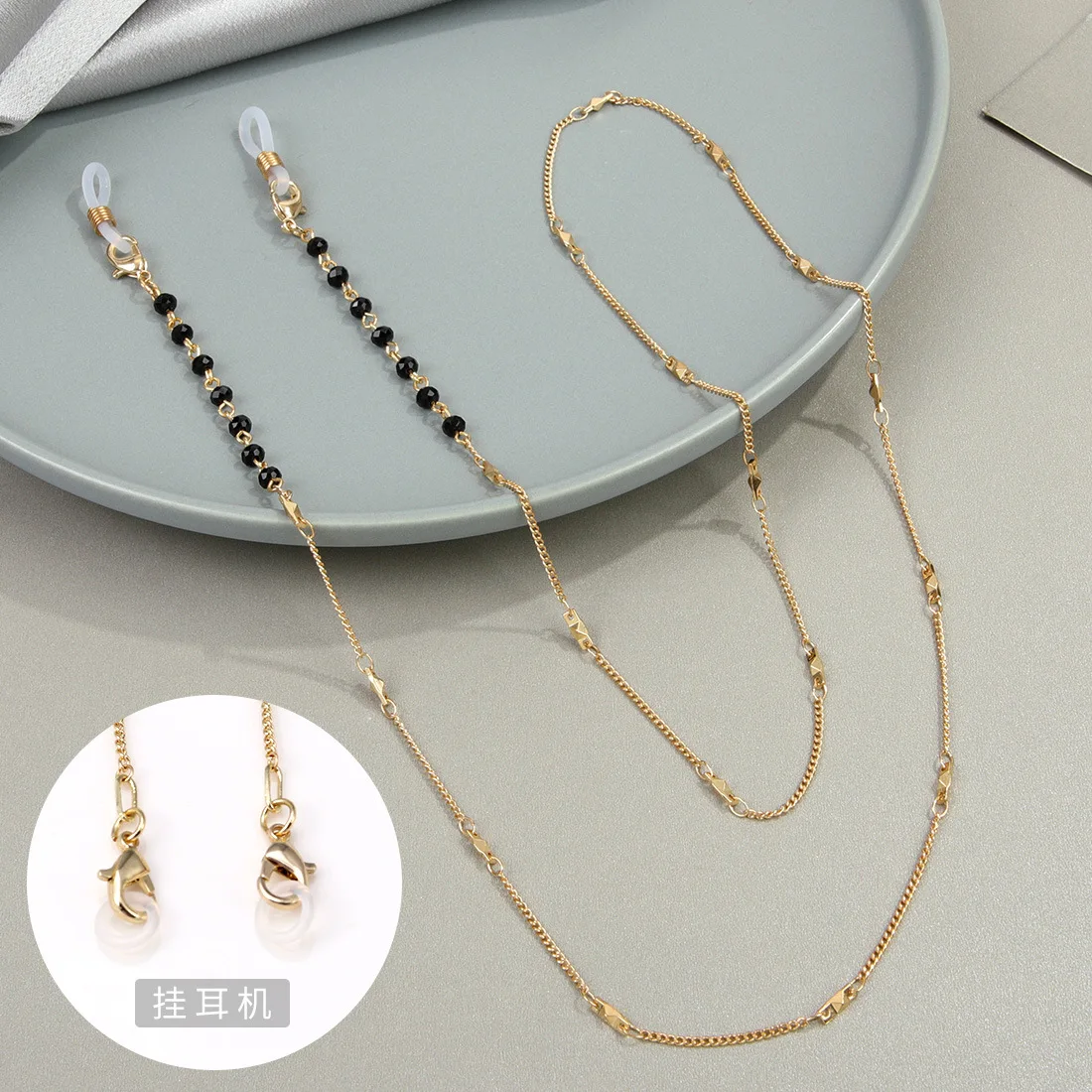 Custom fashion chunky eyewear cord strap face masking holder rope eyeglasses chain acrylic sunglass chains