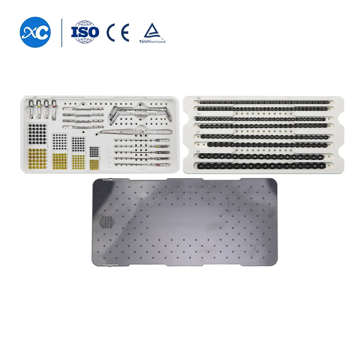 XC Medico High Quality PPSU Sterile Box Veterinary Orthopedic AO ALPS Locking Plates Instruments Set