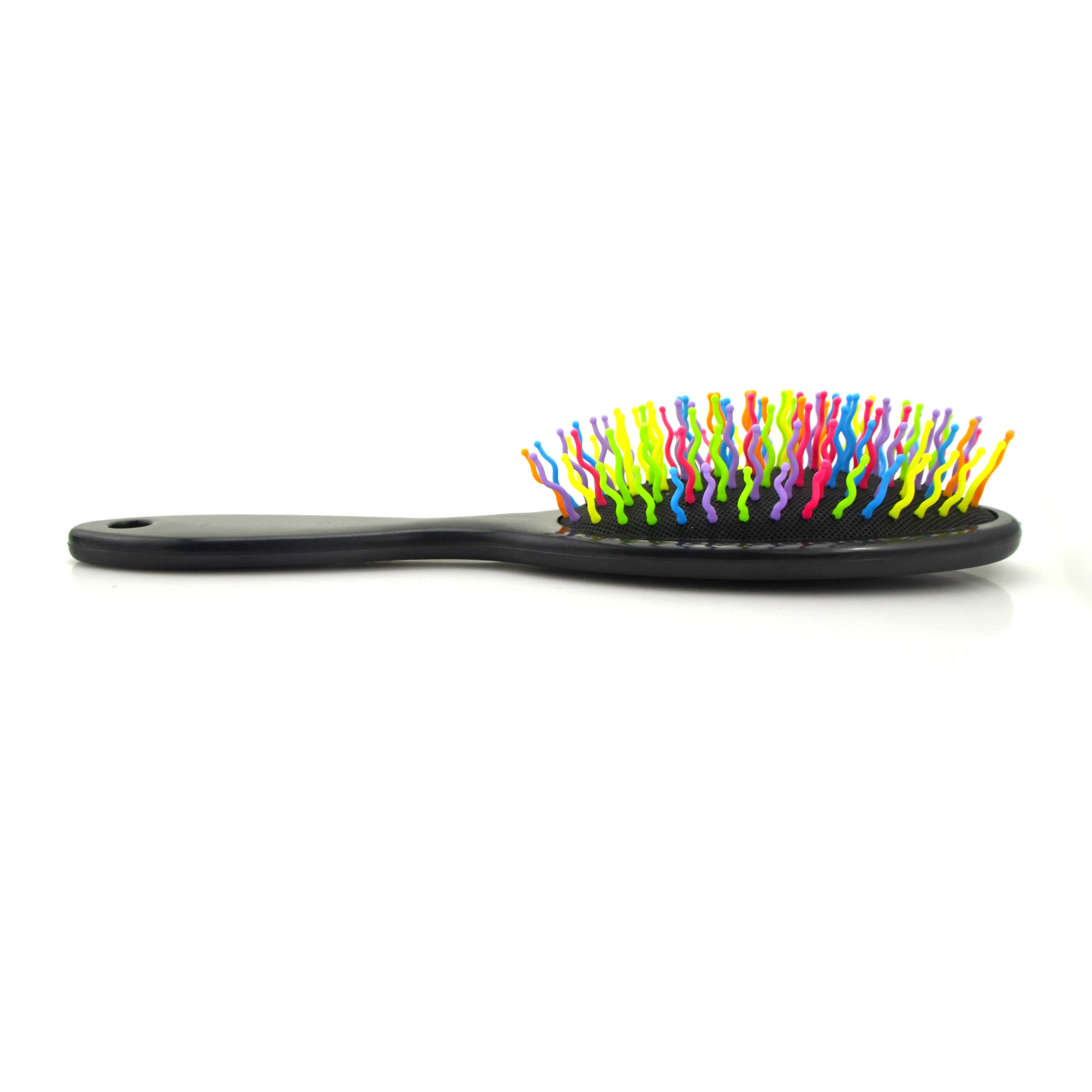 Plastic Straightener Massage Comb Brush Antistatic Hairbrush with Handle Natural Rubber Paddle hairbrush