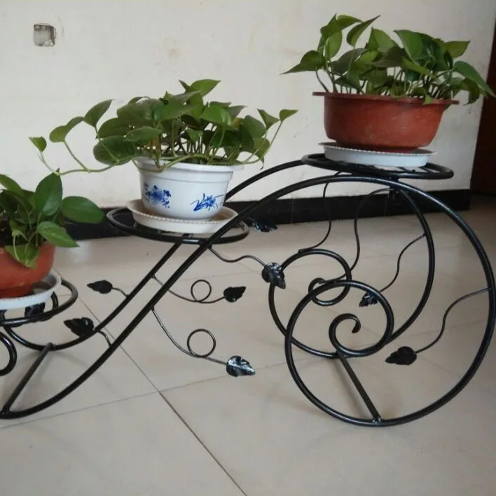 Modern Iron Plant Stand Green Plant Veranda Flower Stand