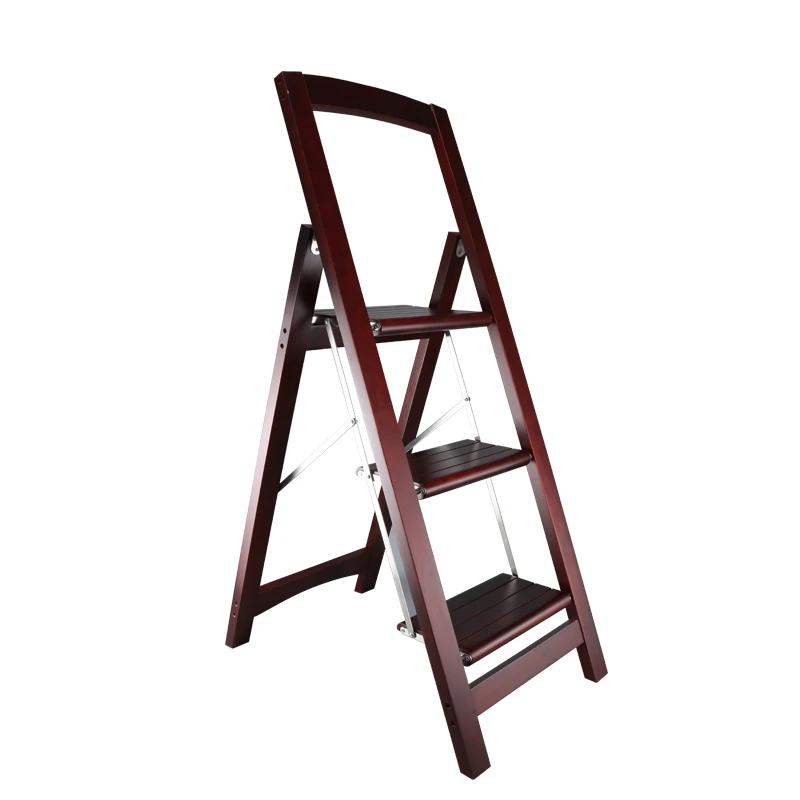 Indoor Outdoor 3 Tiered Three Layer Wooden Plant Ladder Shelf Flower Planter Display Rack for Living Room Balcony Patio Garden