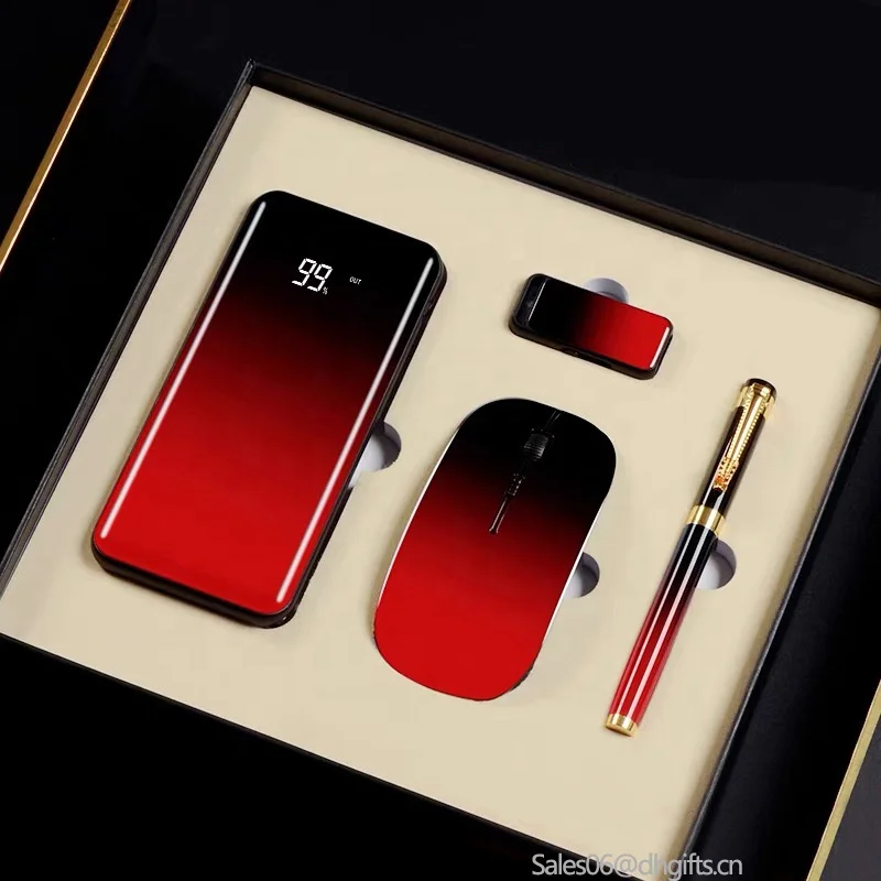 2022 novelty Gifts promotional Gift Sets / Business Luxury Corporate Gifts Souvenirs With Mouse Power Banks