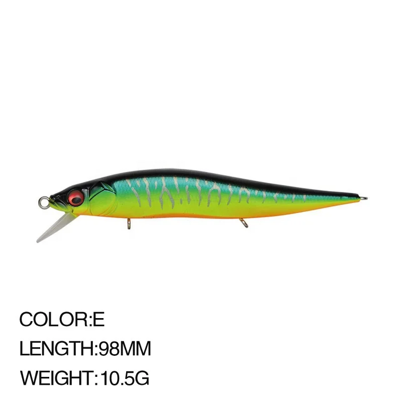 2023 New Style Suspended Minnow Hard Bait 97mm 9g Long Casting Sea Fishing Wobbler Floating Trolling Swimbait