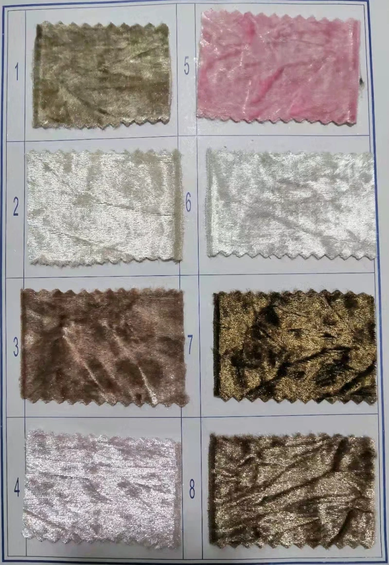 Hot sale spandex pleated ice crushed velvet fabric