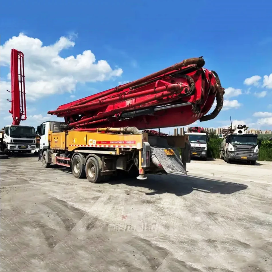 37m 46m Pump Truck Hydraulic System Truck-Mounted Concrete Boom Pump Used Concrete Pump Truck