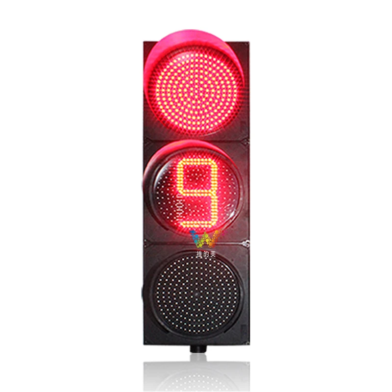 
400mm High Visibility Red Yellow Green Led Vehicle Traffic Lights 
