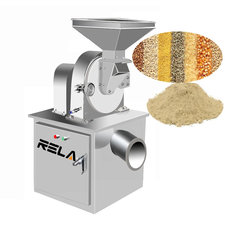 CE custom SUS304 small 12-120 mesh fine powder cereal soya bean flour rice wheat cassava maize corn grain grinding machine price