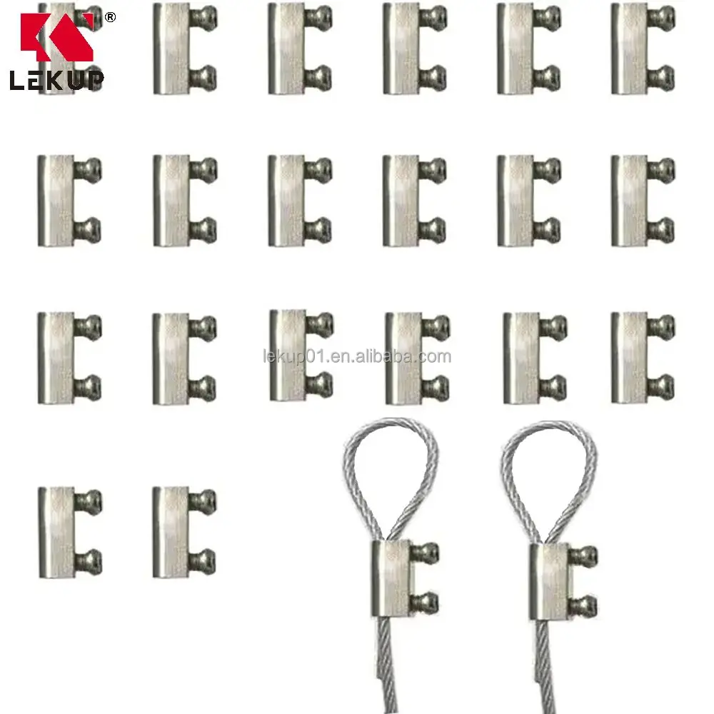 Cable Clip Assembly Steel Wire Cable Clamps Wire Rope Fitting Clamping Rope Accessories Cable Gripper Fasteners Wire Rope Clip
