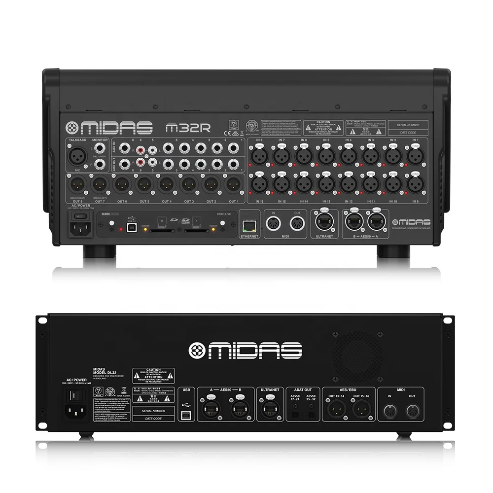 Цифровой микшер Midas M32R Live + комплект DL32 аудиосистема аудиооборудование для сценических динамиков