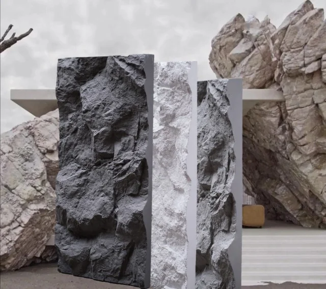 Faux Stone Lightweight Stone Polyurethane Foam PU Stone Skin Fire Retardant Wall Panel Background Wall Board Cladding