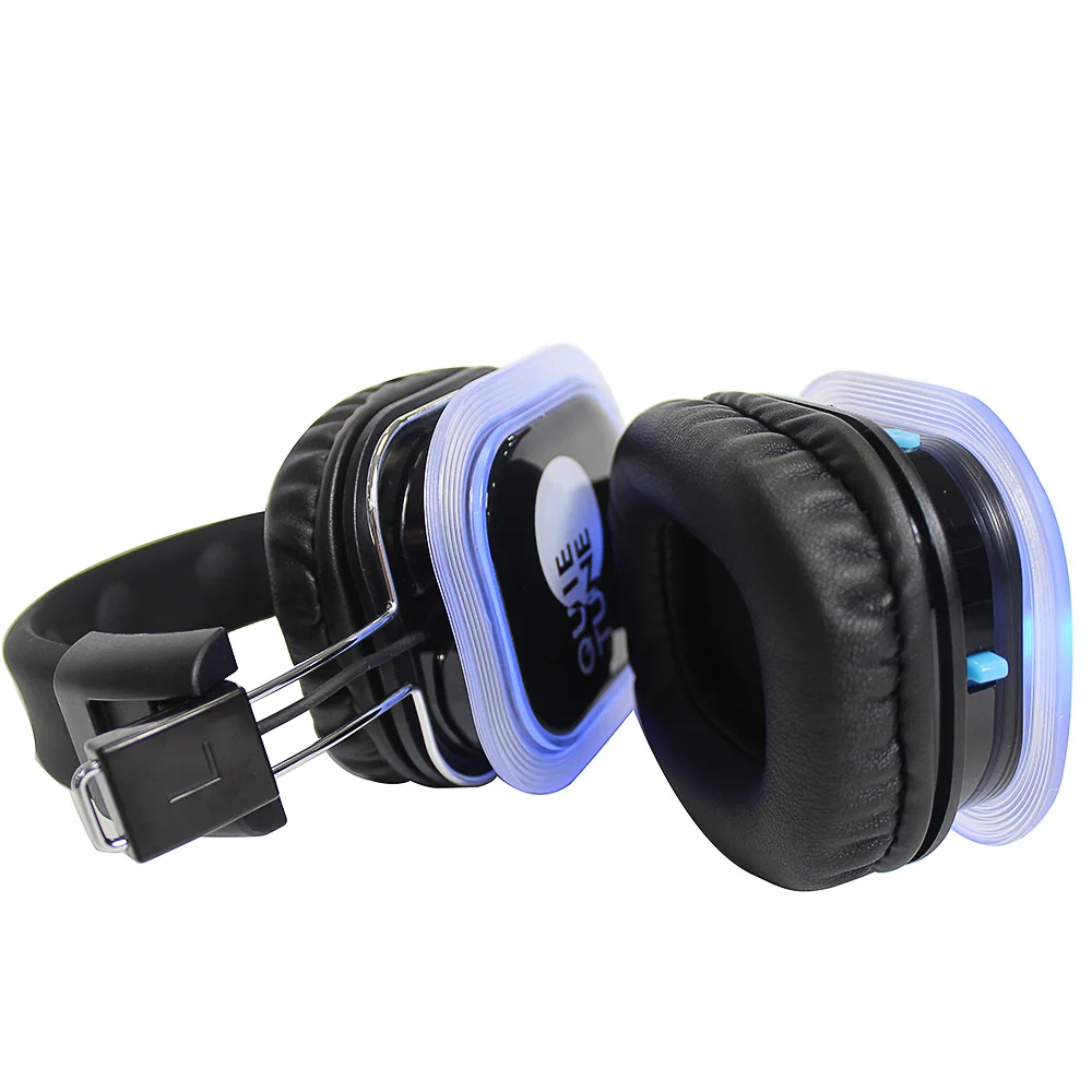 Silent Disco Headphones Earphones  F39  500M 3  channels Led  Wireless Quiet Live Quiet  for Party DJ