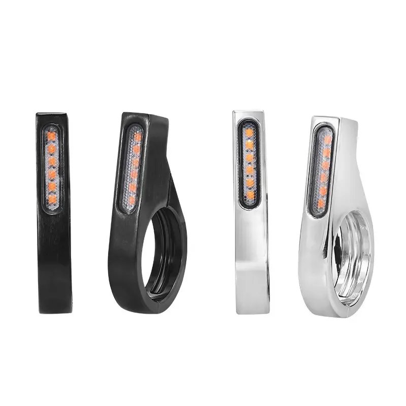 universal motorcycle fork mounted laser turn signals led motorbike indicators light Motorcycle bike modification parts