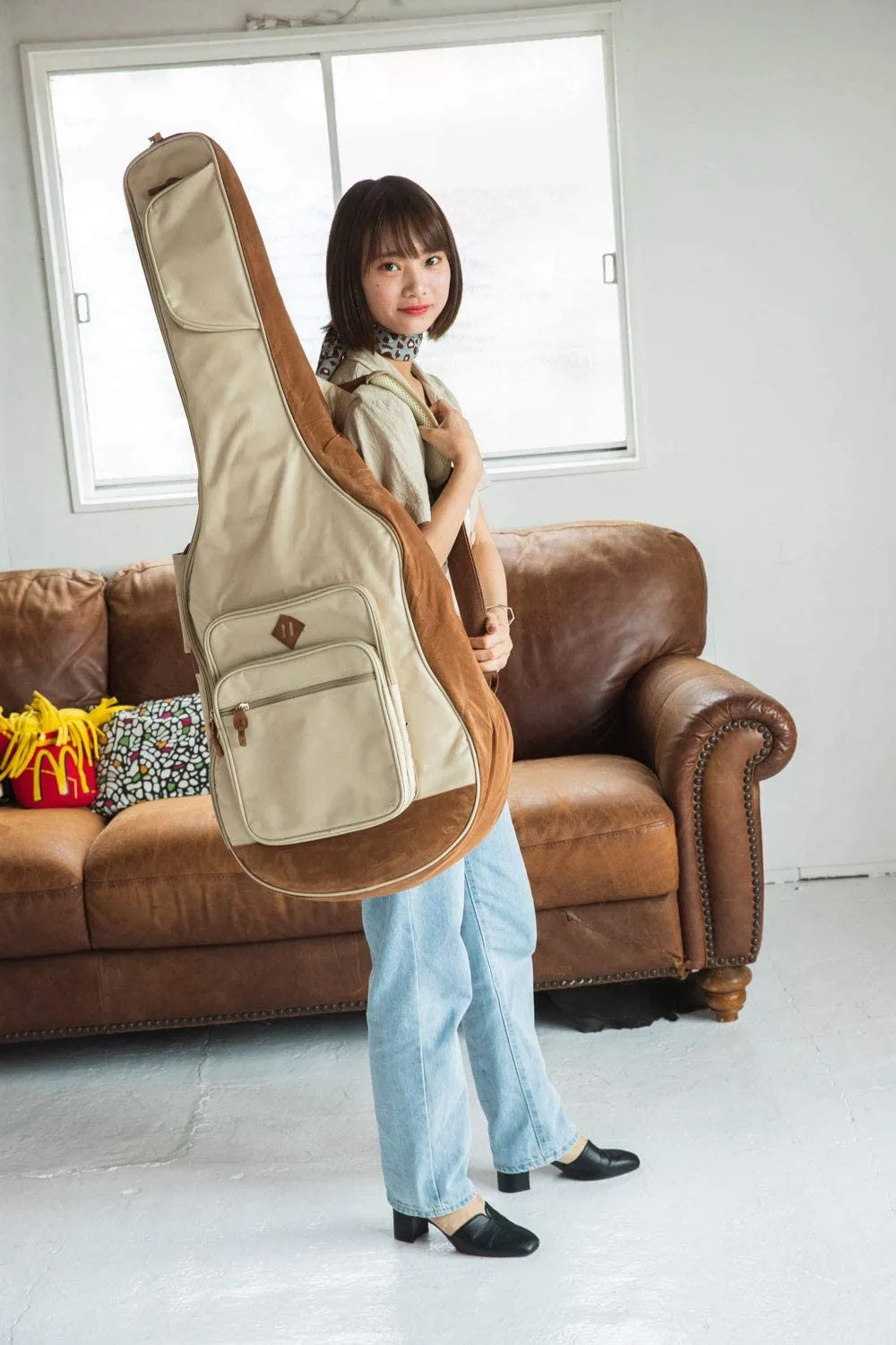 Customized Logo Guitar Gig Bag Power Pad Waterproof Acoustic Guitar Backpack for air shipment