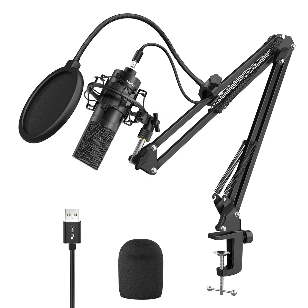 Fifine K780 Mic Kit USB микрофон с подставкой для игр