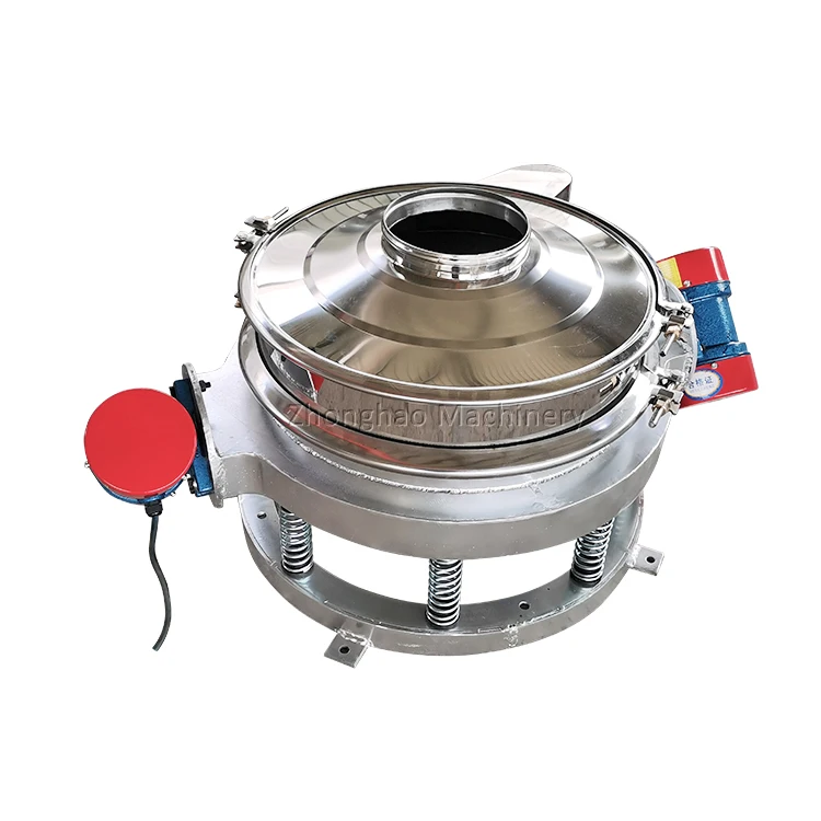 Diameter 600mm inline  vibrating screen circular vibratory powder sieve corn starch vibrating sifter
