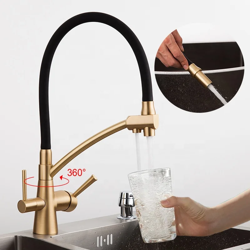Hot Sold Filter Kitchen Faucet Tap 3 in 1 Purifier Kitchen Drinking Filter Water Crane Tap For Kitchen Mixer Filtered Tap
