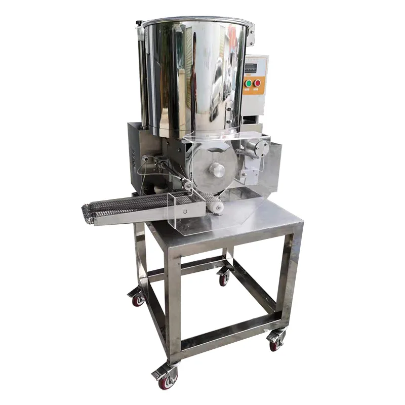 Customized Fully Automatic 304 Stainless Steel Hamburger Patty Making Machine Beef Chicken Patty Forming Equipment Motor Core
