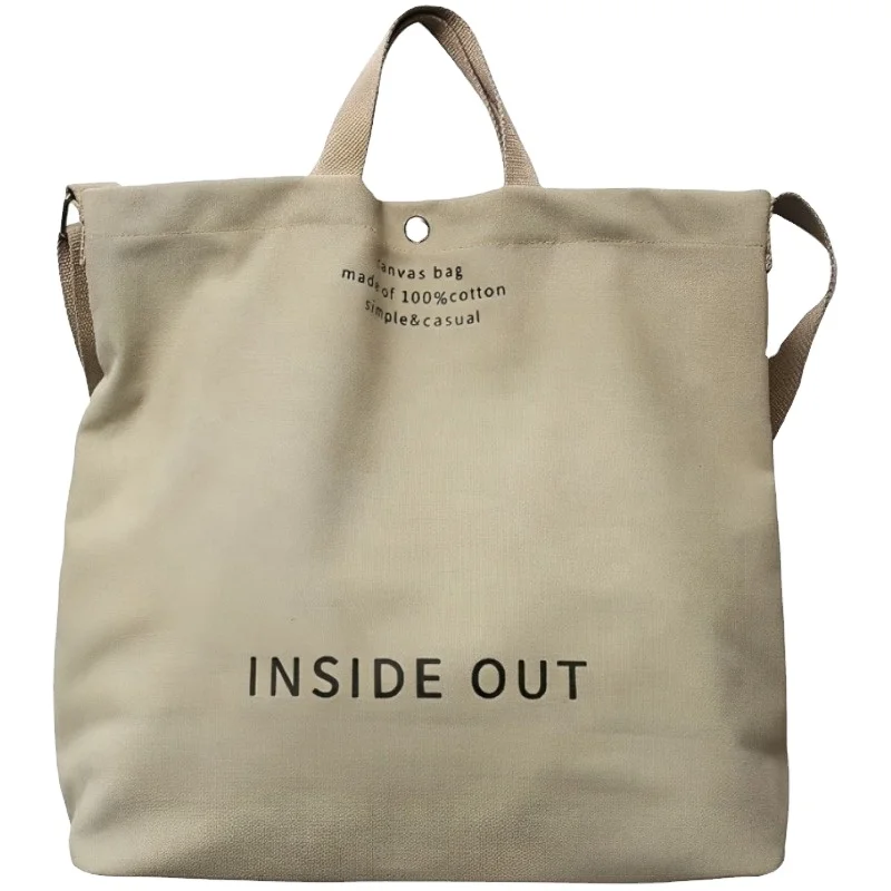 Eco Friendly Oversize Weekend Heavy Fabric Canvas Cotton Shopping Tote Bag Women Gift Handbag With Long Strong Strap