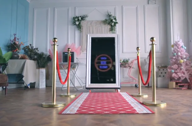  65 дюймов волшебное зеркало photo booth автоматический фото с объектива камеры