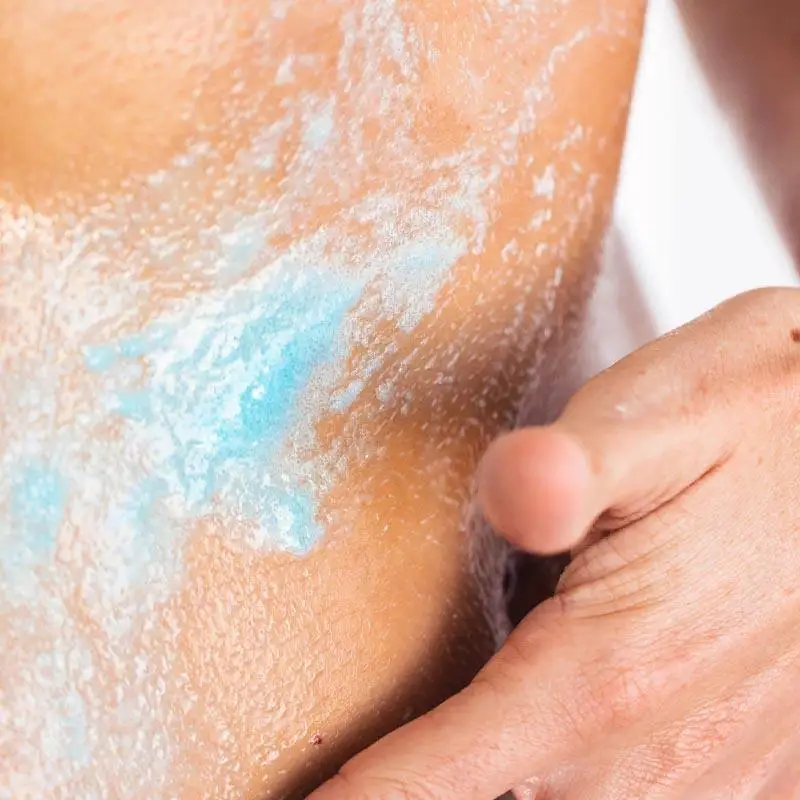 Private Label Moon Rocks Whipped Body Scrub Exfoliating Whitening With Blue Tansy Coconut Oil Lavender