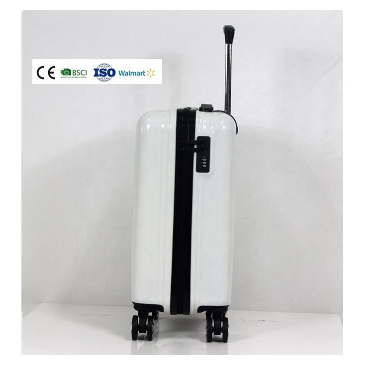 Fashion light-weight 20 inch waterproof ABS 360 degree 4 wheels travel trolley carry-on luggage