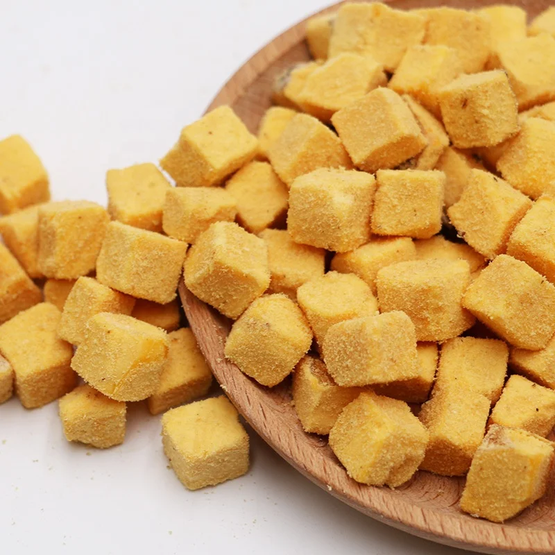 Pet Treats Dog Treats Wholesale Factory Outlet Hot Sale Fish Dices Natural Freeze Dried Salmon Cubes Cat Snacks Dry Pet Treats