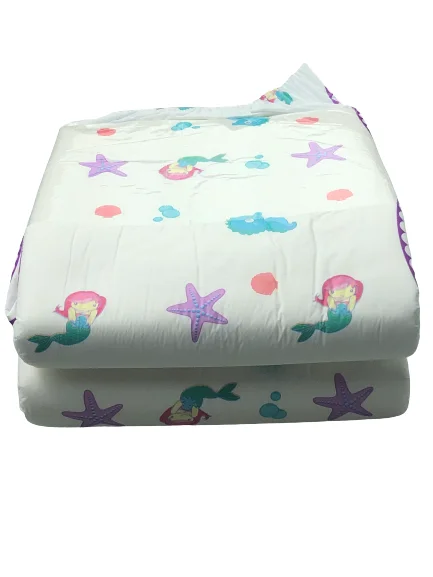 OEM Top quality Hot Sale Super Absorption Soft Disposable Cheap All Printed Adult Baby Diapers for abdllover