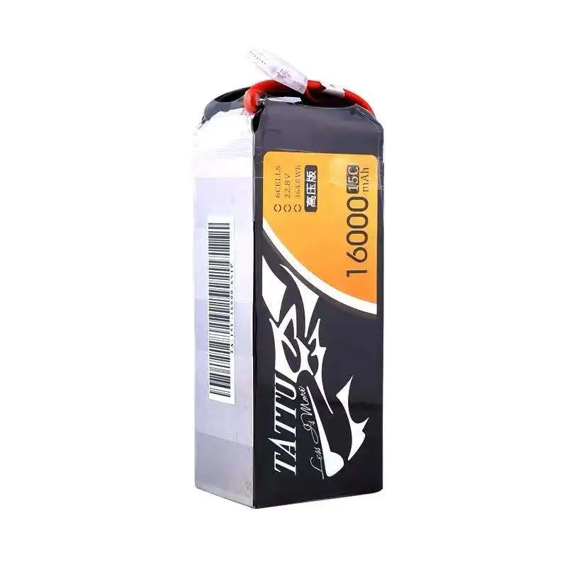 TATTU HV High voltage version 16000mAh 15C 22.8V 6S1P Lipo Battery for rc drone helicopter