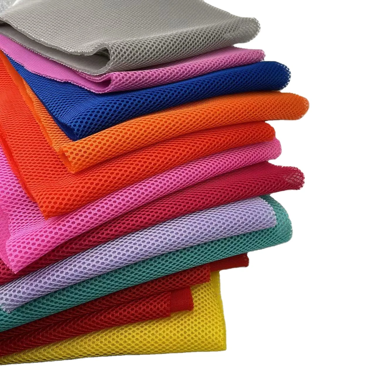 textile cloth breathable 100Poylester sandwich Fabric interlining 3d air mesh fabric blanket mattresses quilted fabric composite