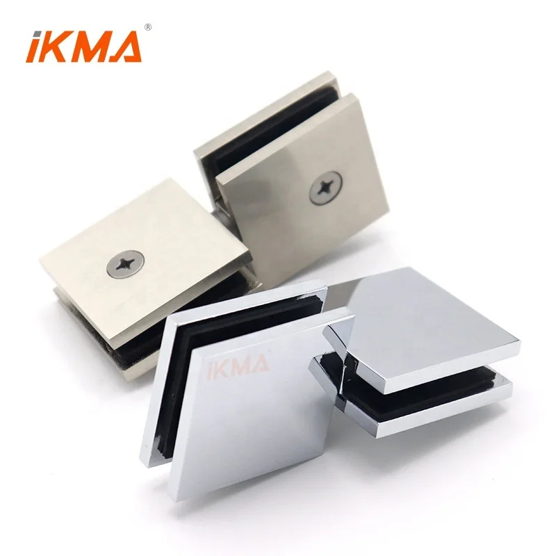 CRL polished chrome square 180 degree glass-to-glass movable transom clamp