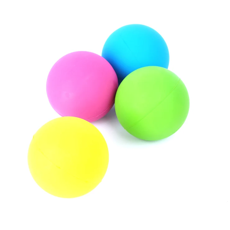 Custom Ice Hockey Team Logo Ball print logo solid rubber bouncy lacrosse sports ball