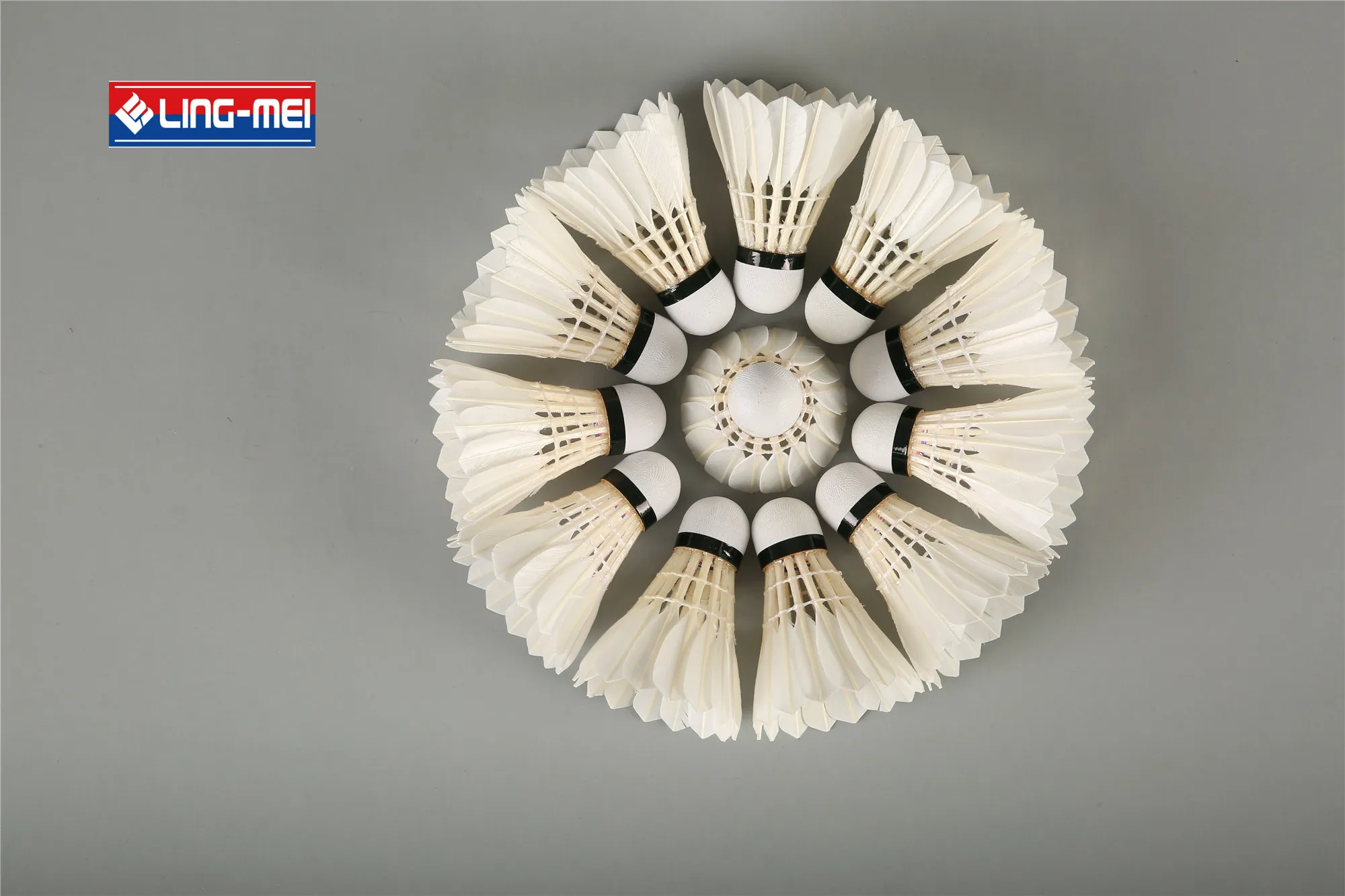 good quality goose feather Lingmei 70 pro Durable Sports goods goose feather indoor and outdoor Shuttlecocks