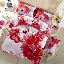 New products 3d quilt king fabric home bed sheet comforter bedding set with low price