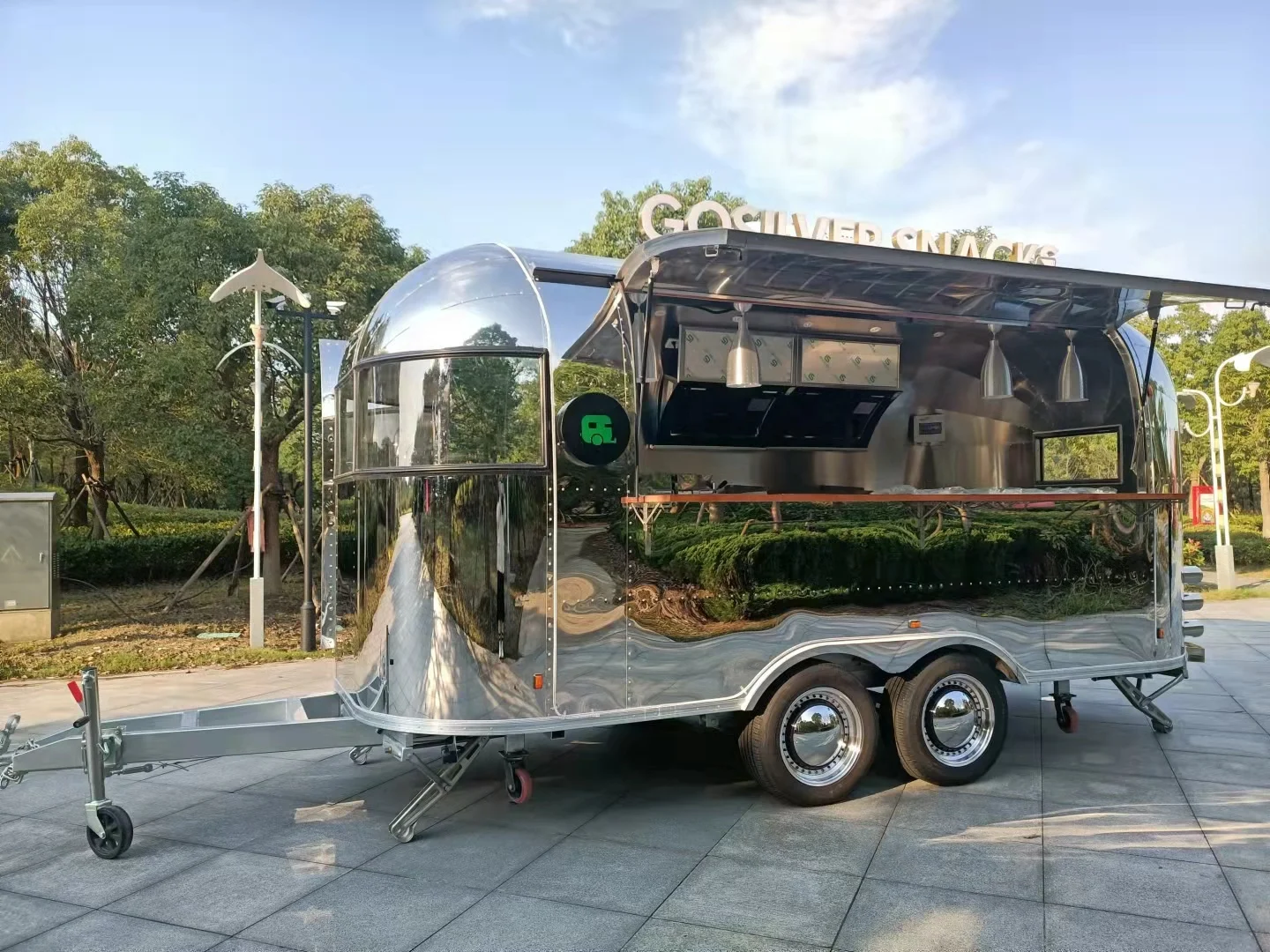 Mobile Fast food truck dining car food trailer vendors hot dog ice cream food trucks