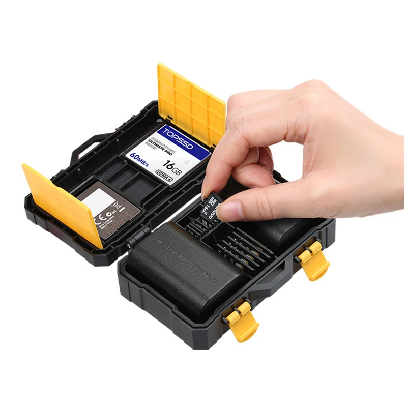 Memory Cards Storage Case Plastic Card Holder Outdoor Waterproof Electronic DC Related Case for Camera Battery