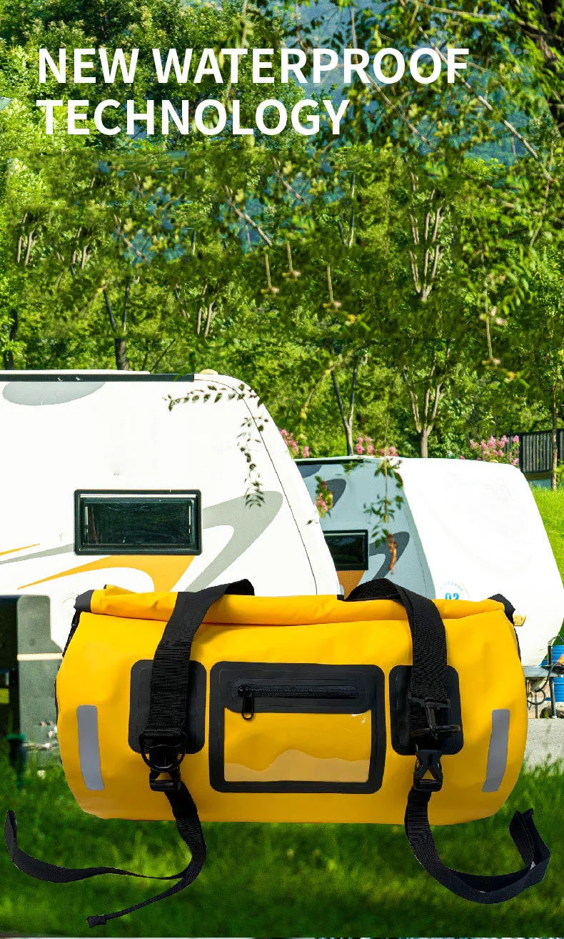 Motorcycle Rear Tail Bag Waterproof  Big Capacity Saddle Travel Dry Shoulder Bag Motorbike Luggage Motor Seat Bag