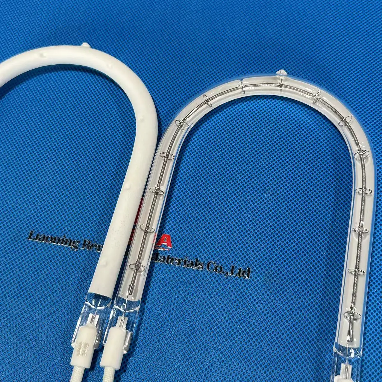 REMA Short wave halogen quartz heater infrared ring heat lamp light Ir heating bulb element tube with coated reflector drying