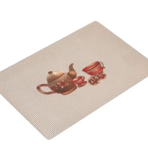 OEM Printed Cotton Linen Table Plate Napkin Ice Cream Design Waterproof for Dining Room Country Style