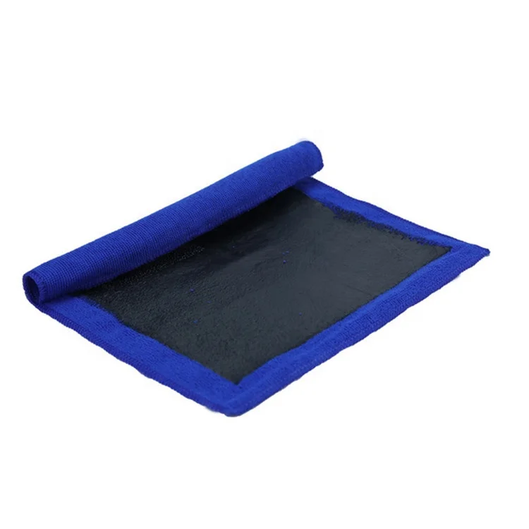 Custom design detailing thick fast dry microfiber meaning of car cleaning cloths in roll magic clay towel for car in pouch