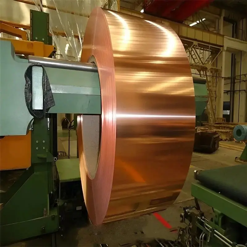 Manufacturer price 5N 6N occ C1100 T2 C10100 C10200 Heating 99.9% Pure Copper Coil Strip/Tape Copper Foil