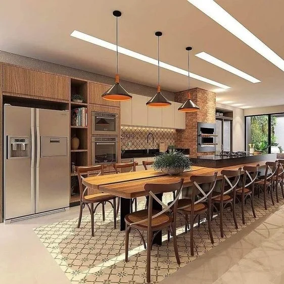 Moredesign Factory Price Wooden Kitchen Furniture Live Edge Solid Walnut Wood Slab Restaurant Dining Table Top