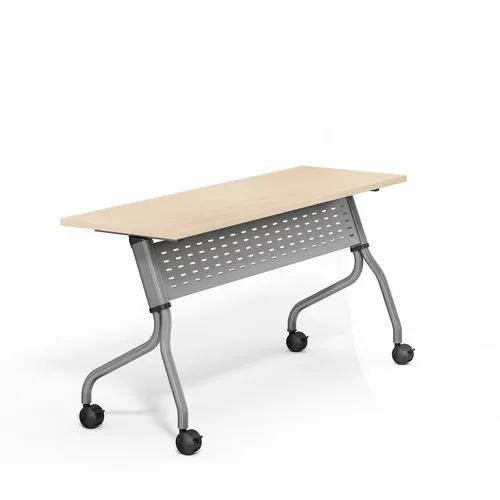 LEADCOM durable steel flip top table for training room meeting room conference folding table