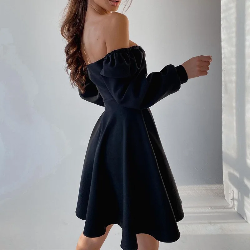 New Style Off Shoulder Bow Women Evening Dress Chiffon Dress Bridesmaid Dresses