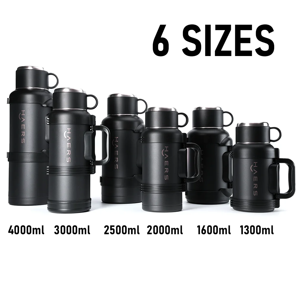 128oz Gallon Bottle 18/8 Stainless Steel Vacuum Insulated Water Jug Wide Mouth with Handle and Color Lid