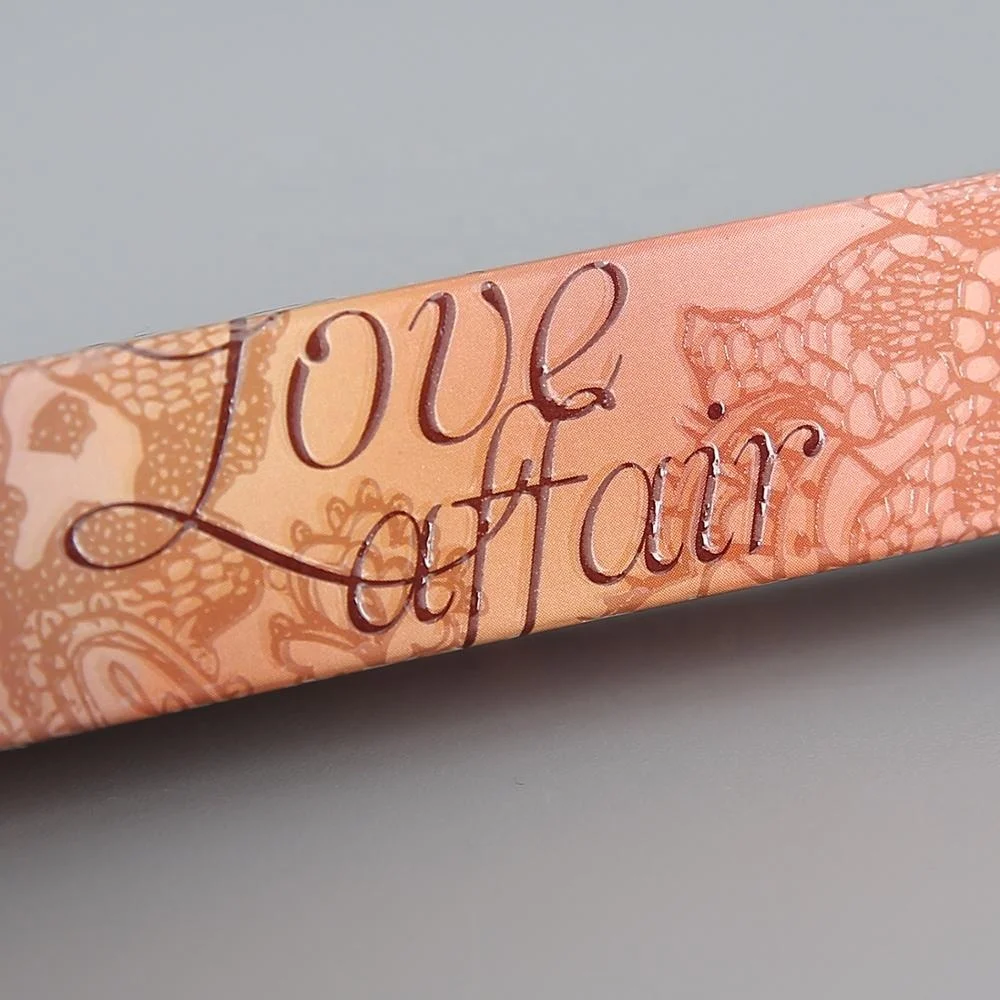 Paper custom pressed powder brush case box for cosmetic