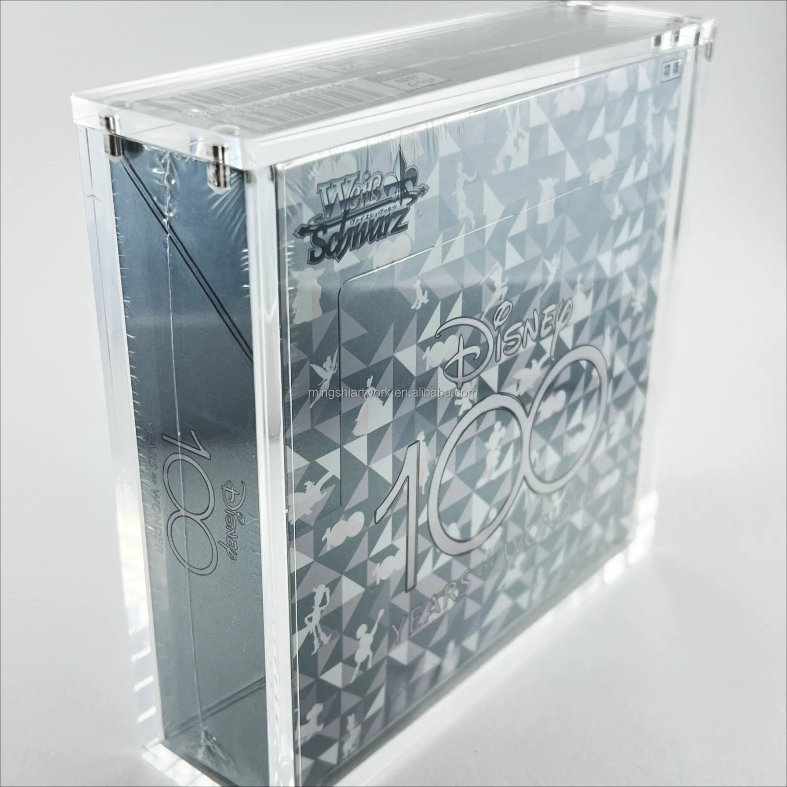 Custom Acrylic Weiss Schwarz Booster Box Acrylic Display Protector Case Disney 100 Pixar Avatar Magnetic Box